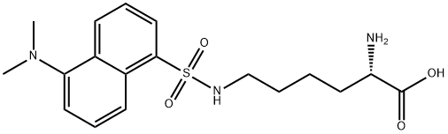 N6-[5-(ジメチルアミノ)-1-ナフチルスルホニル]-L-リシン 化学構造式
