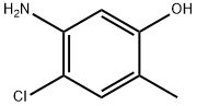 5-Amino-4-chloro-2-methylphenol Struktur