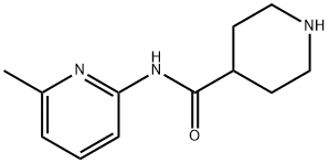 N-(6-甲基吡啶-2-基)哌啶-4-甲酰胺 结构式