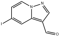 Pyrazolo[1,5-a]pyridine-3-carboxaldehyde, 5-iodo- Structure