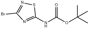 TERT-BUTYL (3-BROMO-1,2,4-THIADIAZOL-5-YL)CARBAMATE, 1101173-94-7, 结构式