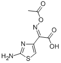 (Z)-2-(2-AMINOTHIAZOL-4-YL)-2-ACETYLOXYIMINOACETIC ACID Struktur