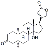 (5beta)-14-hydroxy-3-oxocard-20(22)-enolide Struktur
