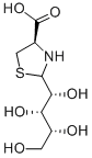 2-(D-XYLO-TETRAHYDROXYBUTYL)-4(R)-1,3-THIAZOLIDINE-4-CARBOXYLIC ACID Struktur