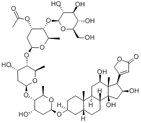毛花洋地黄苷D,11030-31-2,结构式