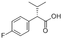 (S)-2-(4-FLUOROPHENYL) 3-METHYLBUTYRIC ACID 化学構造式