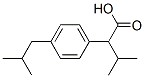 Benzeneacetic acid, -alpha--(1-methylethyl)-4-(2-methylpropyl)- (9CI) Struktur