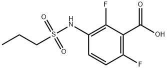 2,6-Difluoro-3-(propylsulfonaMido)benzoic acid Structure