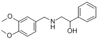 N-3,4-DIMETHOXY BENZYL-2-HYDROXYL-2-PHENYL ETHYL AMINE Structure