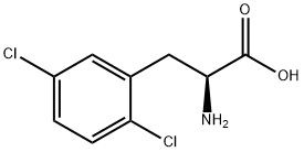 DL-2,5-Dichlorophenylalanine Struktur