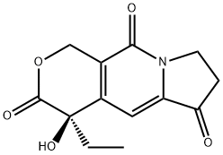 (R)-4-乙基-4-羟基-7,8-二氢-1H-吡喃并[3,4-F]吲哚嗪-3,6,10(4H)-三酮, 110351-91-2, 结构式