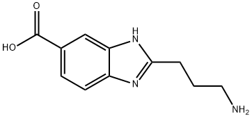 2-AMINOPROPYL-5(6)-CARBOXY-BENZIMIDAZOLE Structure