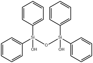 1,1,3,3-四苯基-1,3-二硅氧烷二醇, 1104-93-4, 结构式