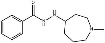 苯甲酸 2-(六氢-1-甲基-1H-氮杂卓-4-基)酰肼,110406-94-5,结构式