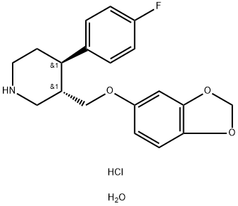 パロキセチン塩酸塩0.5水和物 化学構造式