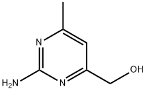 4-Pyrimidinemethanol, 2-amino-6-methyl- (9CI) 化学構造式