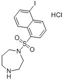 1-(5-碘萘-1-磺酰基)-1H-六氢-1,4-二氮杂卓盐酸盐,110448-33-4,结构式