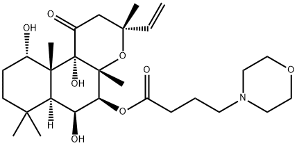 FORSKOLIN, 7BETA-DEACETYL-7BETA-[GAMMA-(MORPHOLINO) BUTYRYL]-, HYDROCHLORIDE Structure