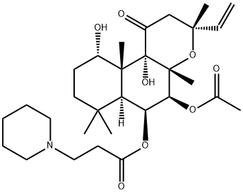 FORSKOLIN, 6BETA-[BETA'-(PIPERIDINO)PROPIONYL]-, HYDROCHLORIDE Struktur
