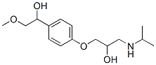 3-(4-(1-hydroxy-2-methoxyethyl)phenoxy)-1-(isopropylamino)-2-propanol, 110458-46-3, 结构式