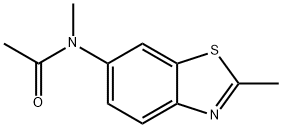 Acetamide, N-methyl-N-(2-methyl-6-benzothiazolyl)- (9CI) Struktur
