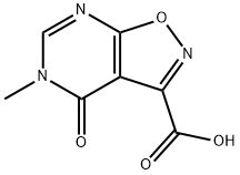 5-methyl-4-oxo-4,5-dihydroisoxazolo[5,4-d]pyrimidine-3-carboxylic acid(SALTDATA: FREE) Struktur