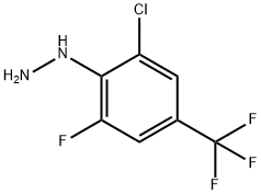 2-CHLORO-6-FLUORO-4-(TRIFLUOROMETHYL)-PHENYLHYDRAZINE Struktur