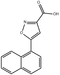 5-(1-Naphthyl)isoxazole-3-carboxylic acid Struktur