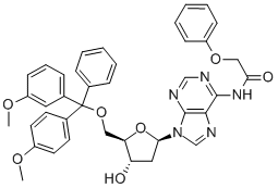 2'-Deoxy-5'-O-DMT-N6-phenoxyacetyl-D-adenosine Structure