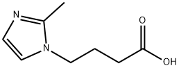 4-(2-メチル-1H-イミダゾール-1-イル)ブタン酸 HYDROCHLORIDE 化学構造式