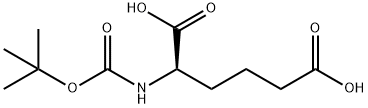 BOC-D-2-アミノアジピン酸 化学構造式
