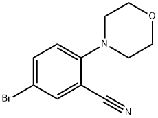 5-BroMo-2-(Morpholino)benzonitrile 化学構造式