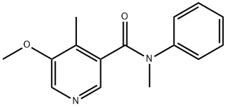 5-METHOXY-N,4-DIMETHYL-N-PHENYLNICOTINAMIDE Struktur