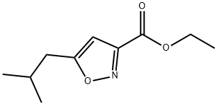 5-(2-Methylpropyl)-3-isoxazolecarboxylic acid ethyl ester Structure