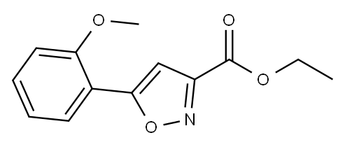 5-(2-METHOXYPHENYL)-3-ISOXAZOLECARBOXYLIC ACID ETHYL ESTER Structure