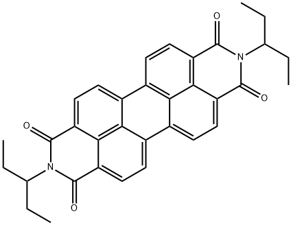 2,9-Di(pent-3-yl)anthra2,1,9-def:6,5,10-d'e'f'diisoquinoline-1,3,8,10-tetrone Struktur