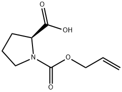 (S)-1-(allyloxycarbonyl)pyrrolidine-2-carboxylic acid Structure