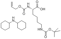 ALLOC-L-LYS(BOC)-OH DCHA Structure