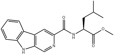 leucinamide-beta-carboline-3-carboxylate methyl ester Struktur