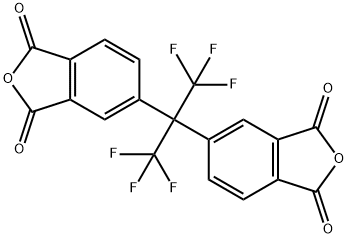 4,4'-(ヘキサフルオロイソプロピリデン)ジフタル酸無水物 化学構造式