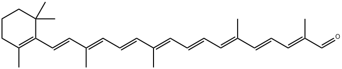 8’-阿朴-β,ψ-胡萝卜醛, 1107-26-2, 结构式