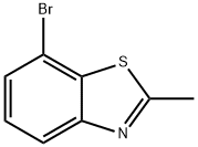 7-溴-2-甲基苯并[D]噻唑 结构式