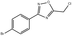 3-(4-ブロモフェニル)-5-(クロロメチル)-1,2,4-オキサジアゾール 化学構造式