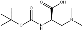 N-ALPHA-BOC-(R)-2-AMINO-3-(DIMETHYLAMINO)PROPIONIC ACID 化学構造式