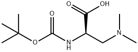 N-ALPHA-BOC-(R)-2-AMINO-3-(DIMETHYLAMINO)PROPIONIC ACID Structure