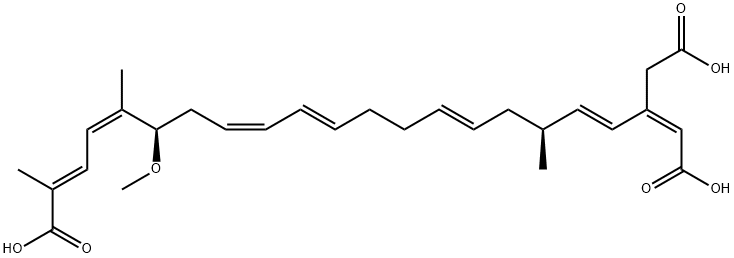 米酵菌酸, 11076-19-0, 结构式