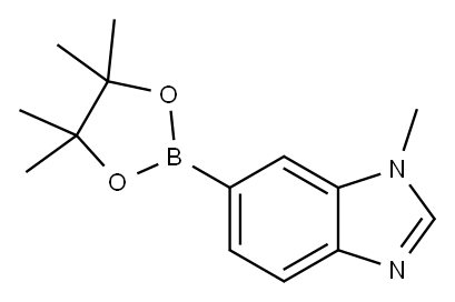 1-甲基-1H-苯并咪唑-6-硼酸频哪醇酯, 1107627-01-9, 结构式
