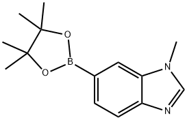 1-甲基-1H-苯并咪唑-6-硼酸频哪醇酯, 1107627-01-9, 结构式