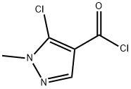 5-クロロ-1-メチル-1H-ピラゾール-4-カルボニルクロリド 化学構造式