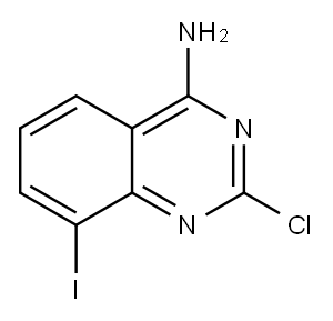 2-chloro-8-iodoquinazolin-4-aMine Structure